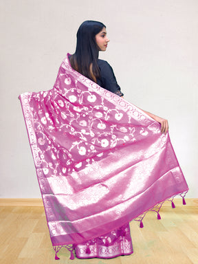 Banarasi Georgatte Jangla Silk Saree