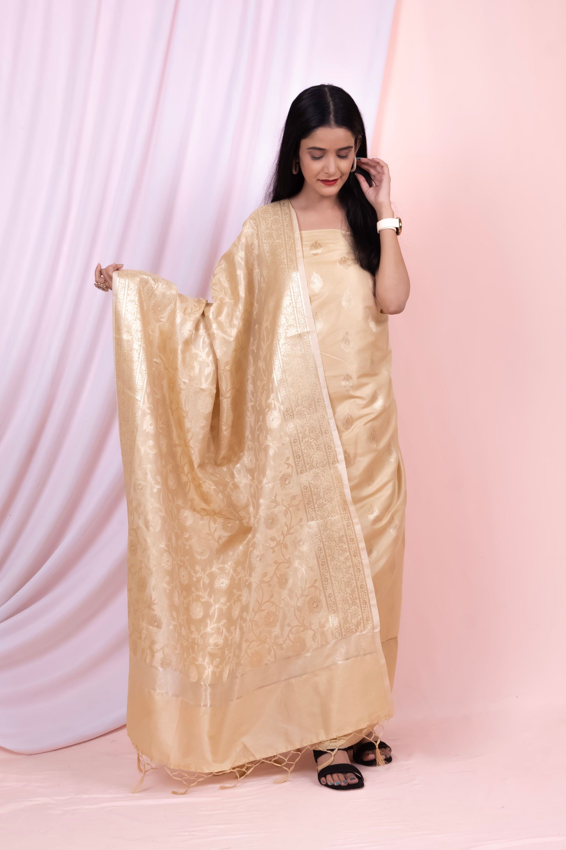 Banarasi Katan Silk Suit