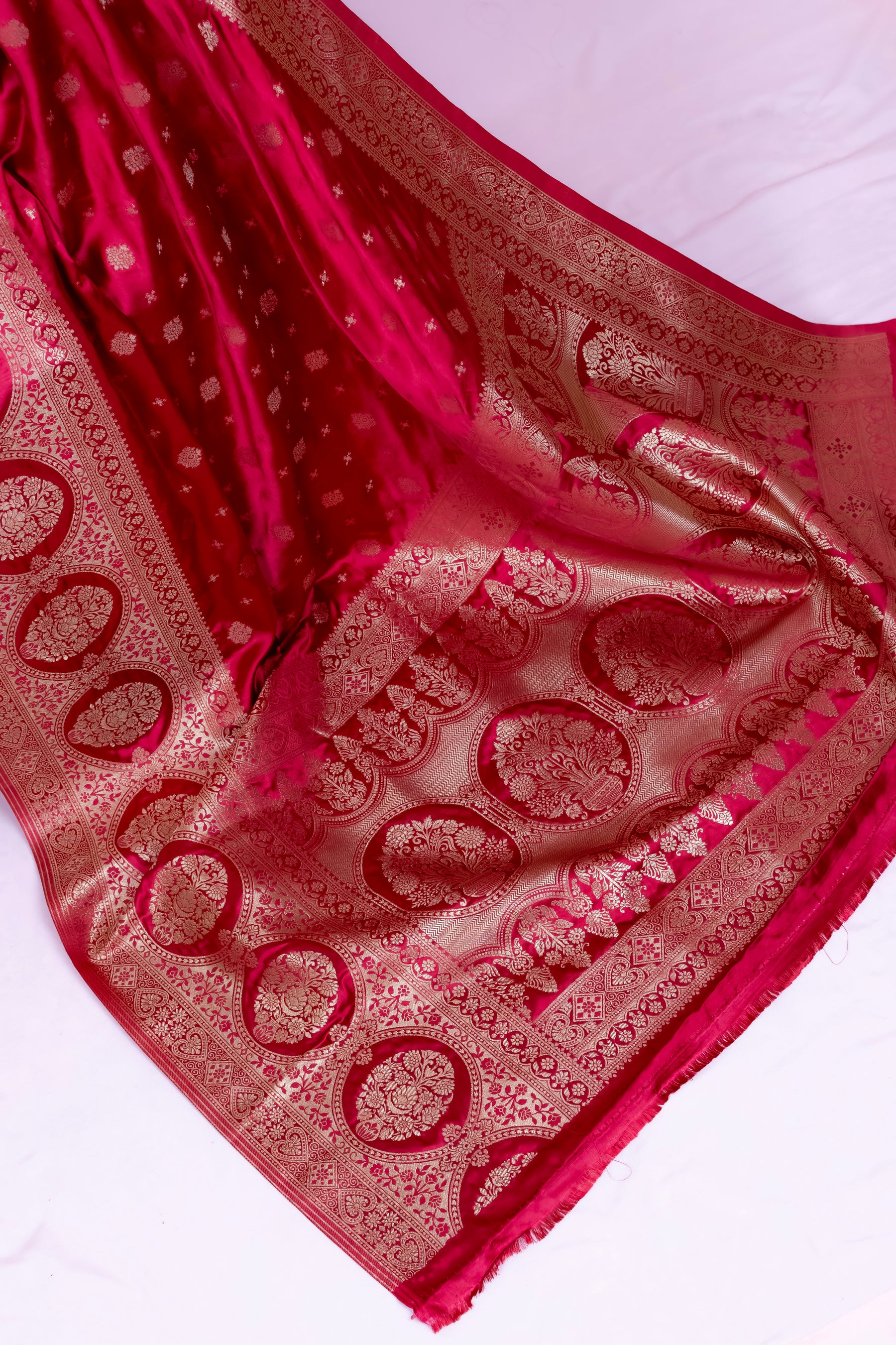 Banarasi Mushroo Satin Silk Saree