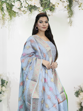 Banarasi Cotton Silk Tilfi Suit