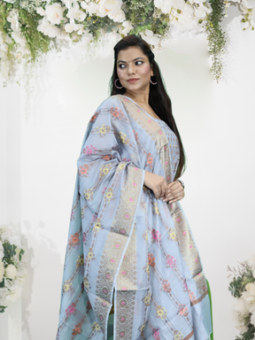 Banarasi Cotton Silk Tilfi Suit