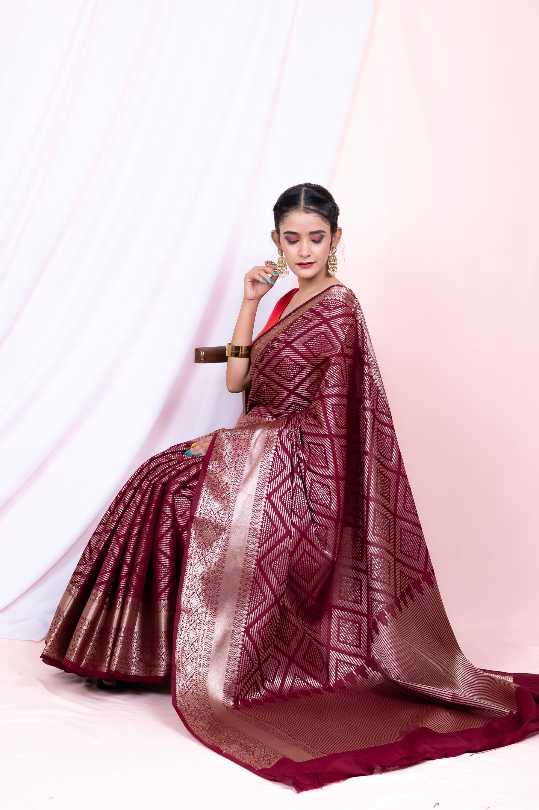 Banarasi Chinya Silk