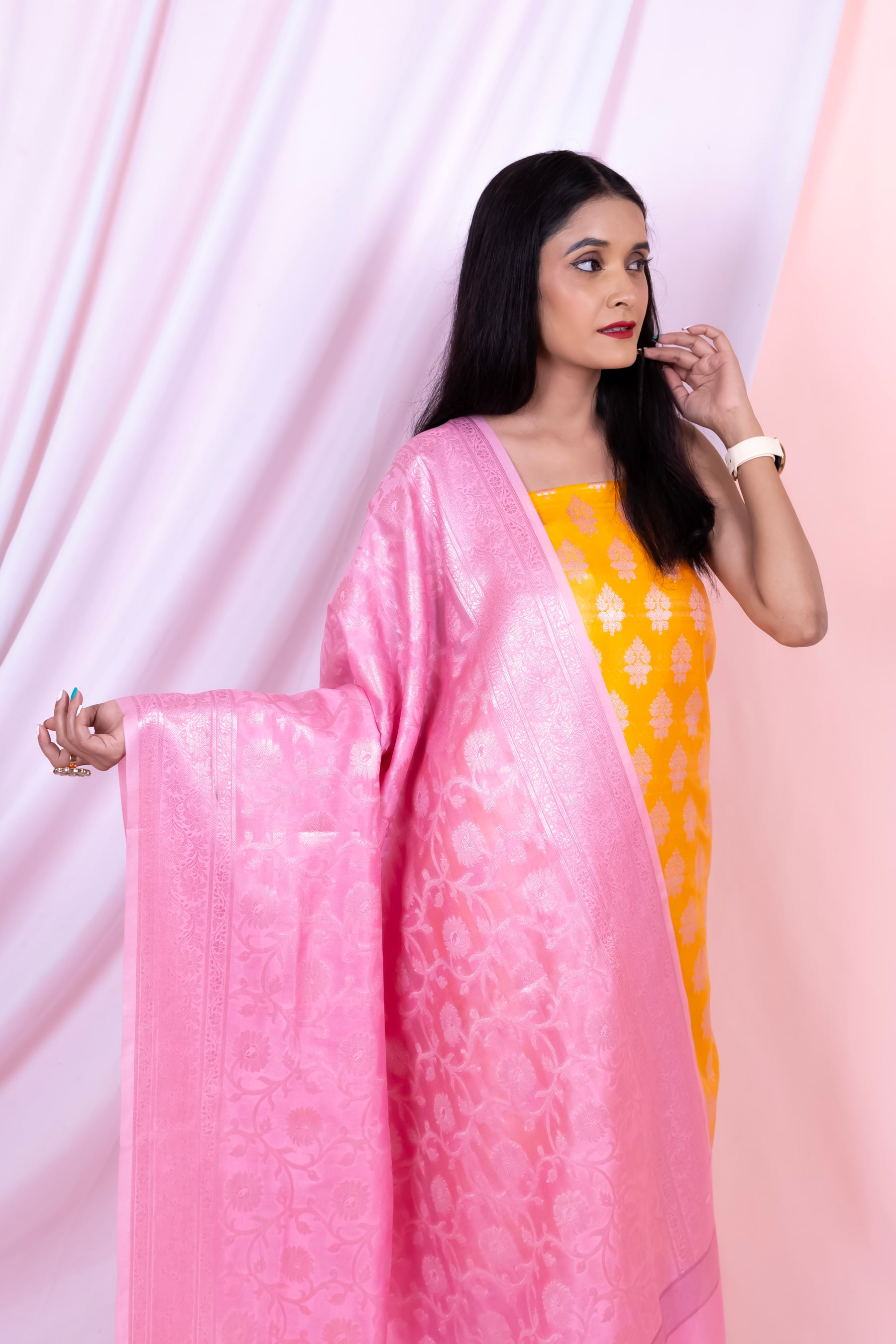 Banarasi Raw Silk Suit