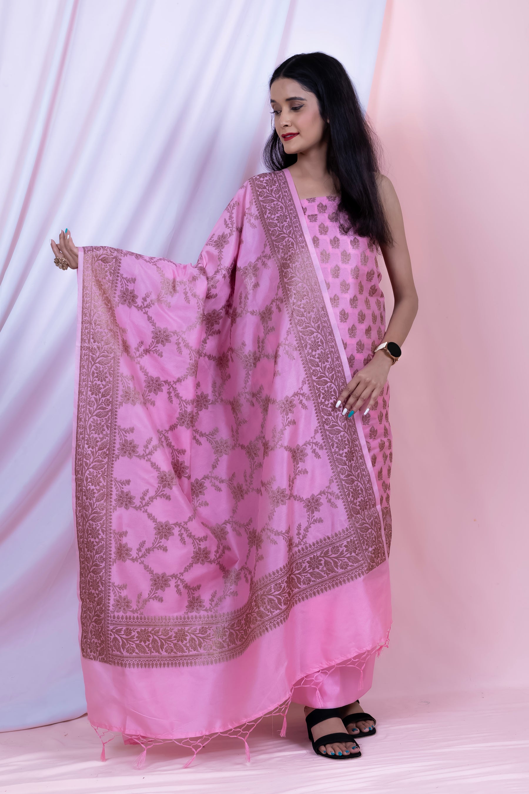 Banarasi Reshmi-Silk Suit