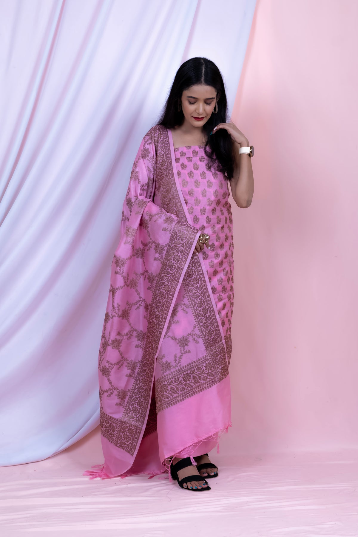 Banarasi Reshmi-Silk Suit