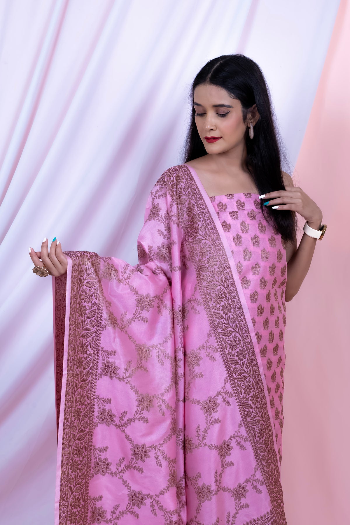 Banarasi Reshmi-Silk Suit