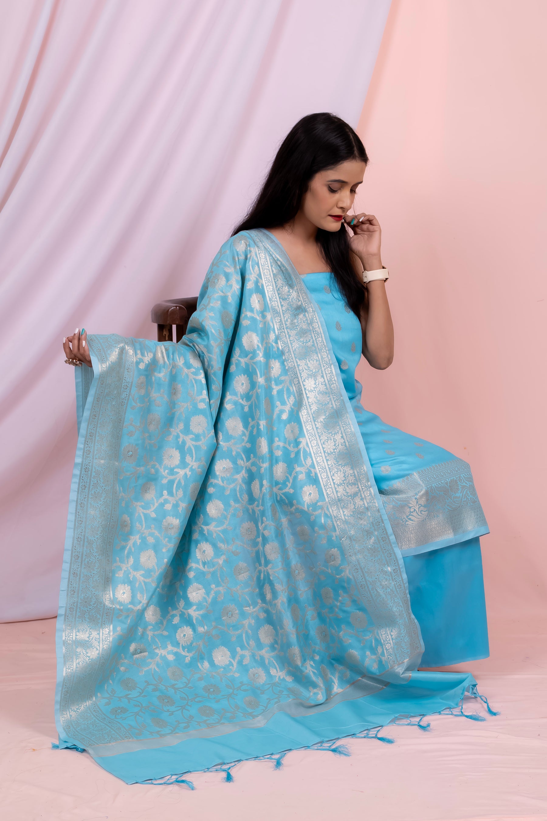 Banarasi Silk Suit