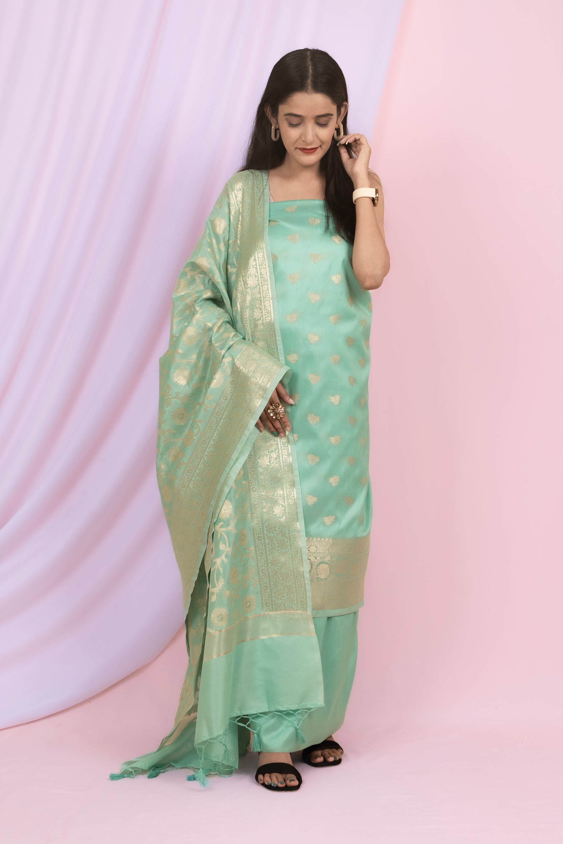 Banarasi Silk Suit