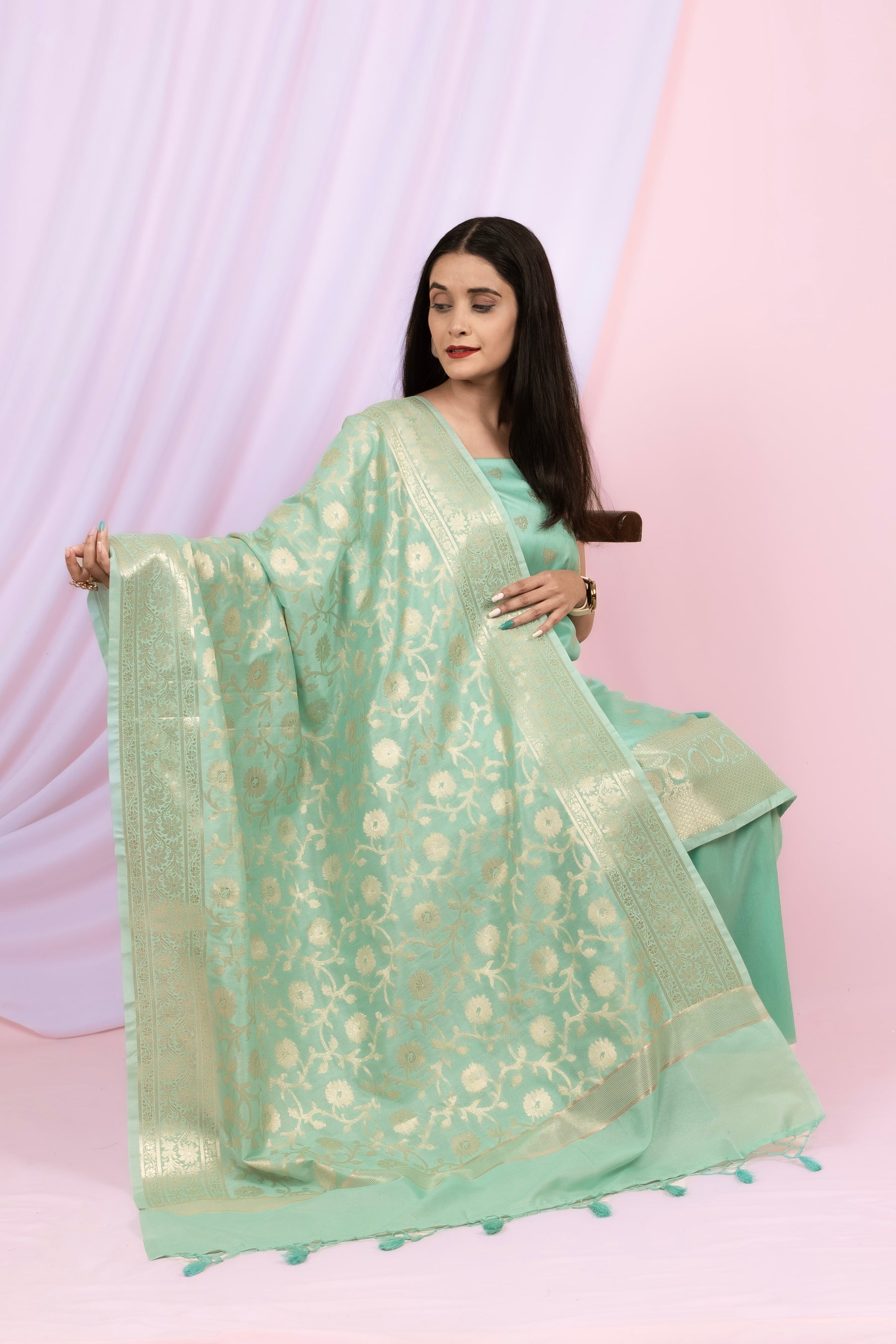 Banarasi Silk Suit