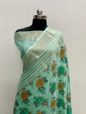 Banarasi Fancy Printed Silk Saree