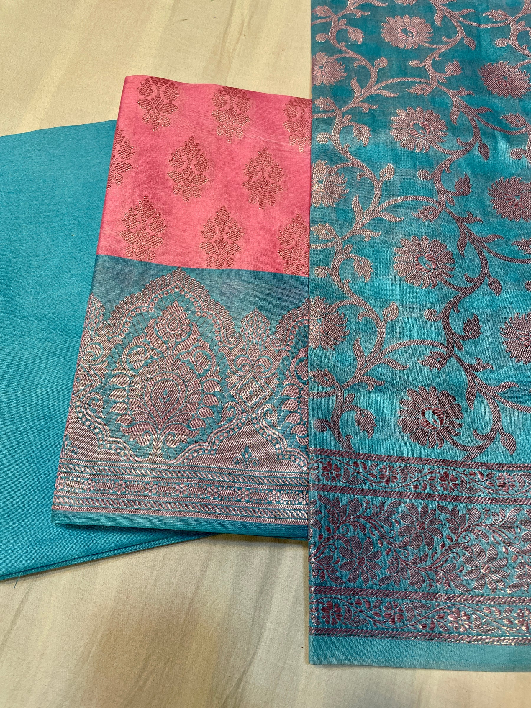 Banarasi Raw Silk Suit