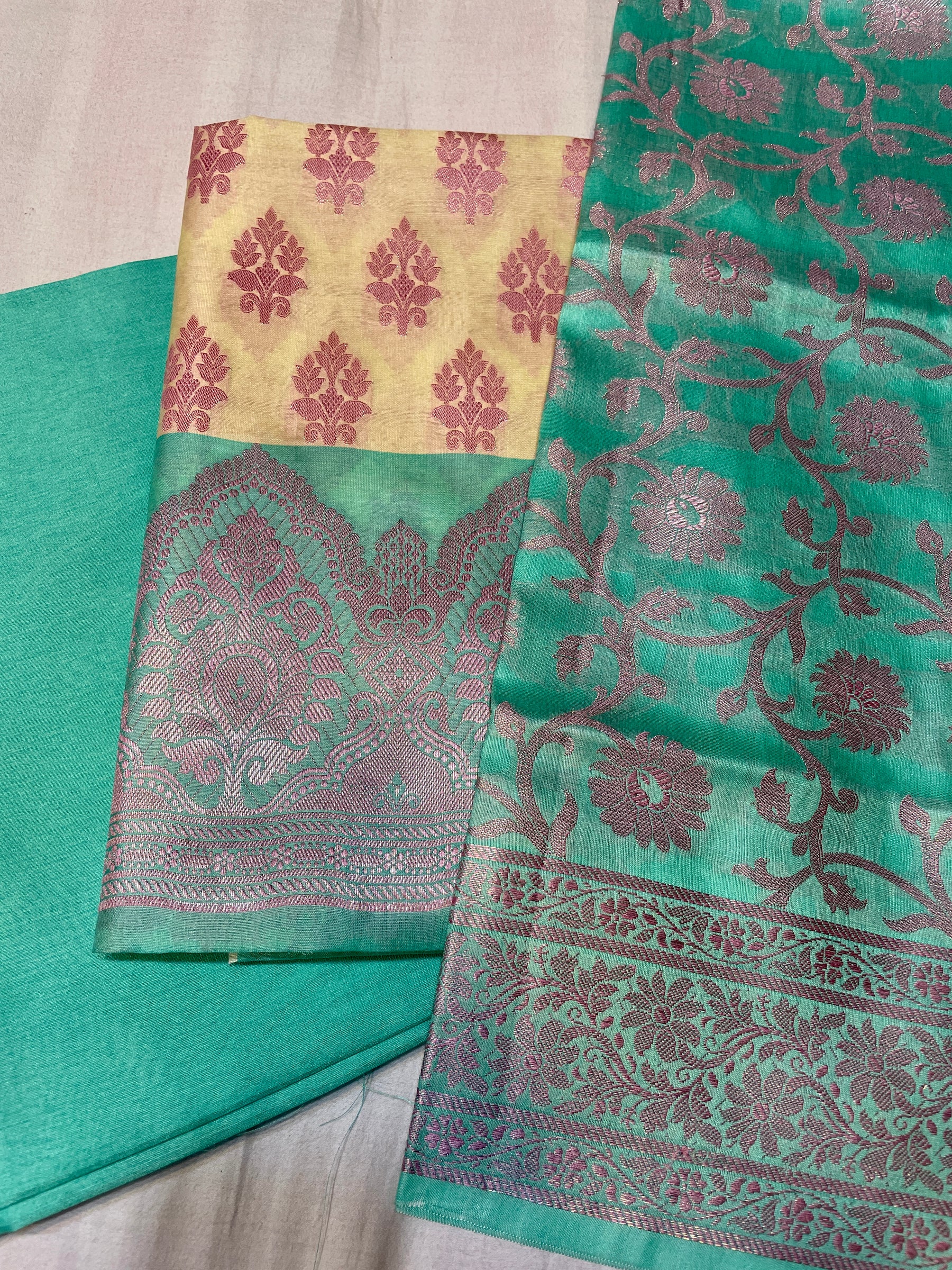 Banarasi Raw Silk Suit