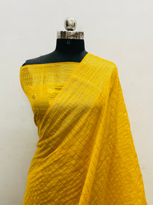 Banarasi Georgatte Check Saree