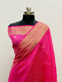 Banarasi Georgatte Check Saree