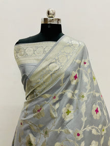 Banarasi Georgatte Jangla Silk Saree