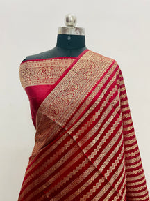 Banarasi Georgatte Stripe