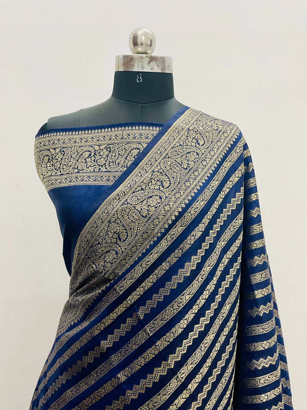 Banarasi Georgatte Stripe