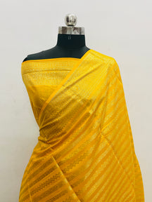 Banarasi Georgatte Silk Strip Saree