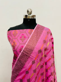 Banarasi Cotton Silk Alfi Suit