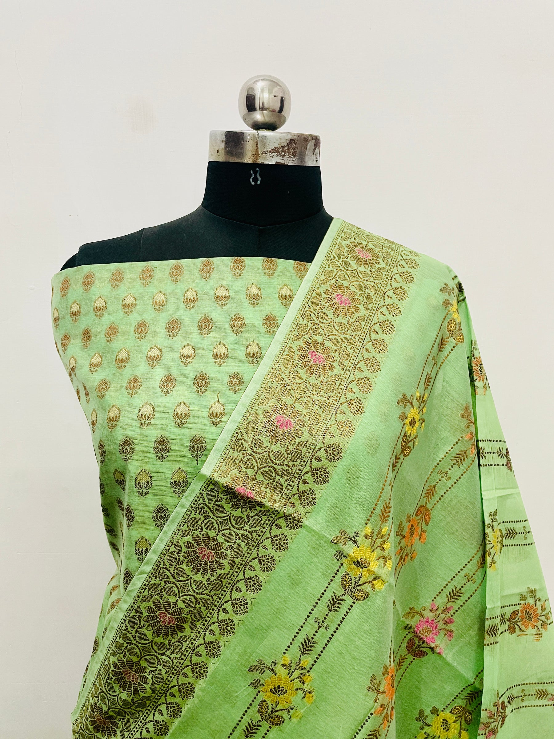 Banarasi Cotton Silk Tilfi Suit