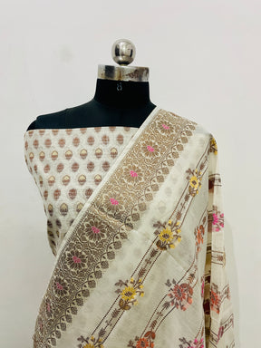 Banarasi Cotton Silk Tilfi Suit