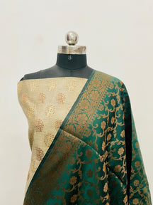 Banarasi Tasser Khicha Silk Suit