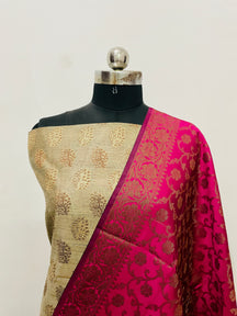 Banarasi Tasser Khicha Silk Suit