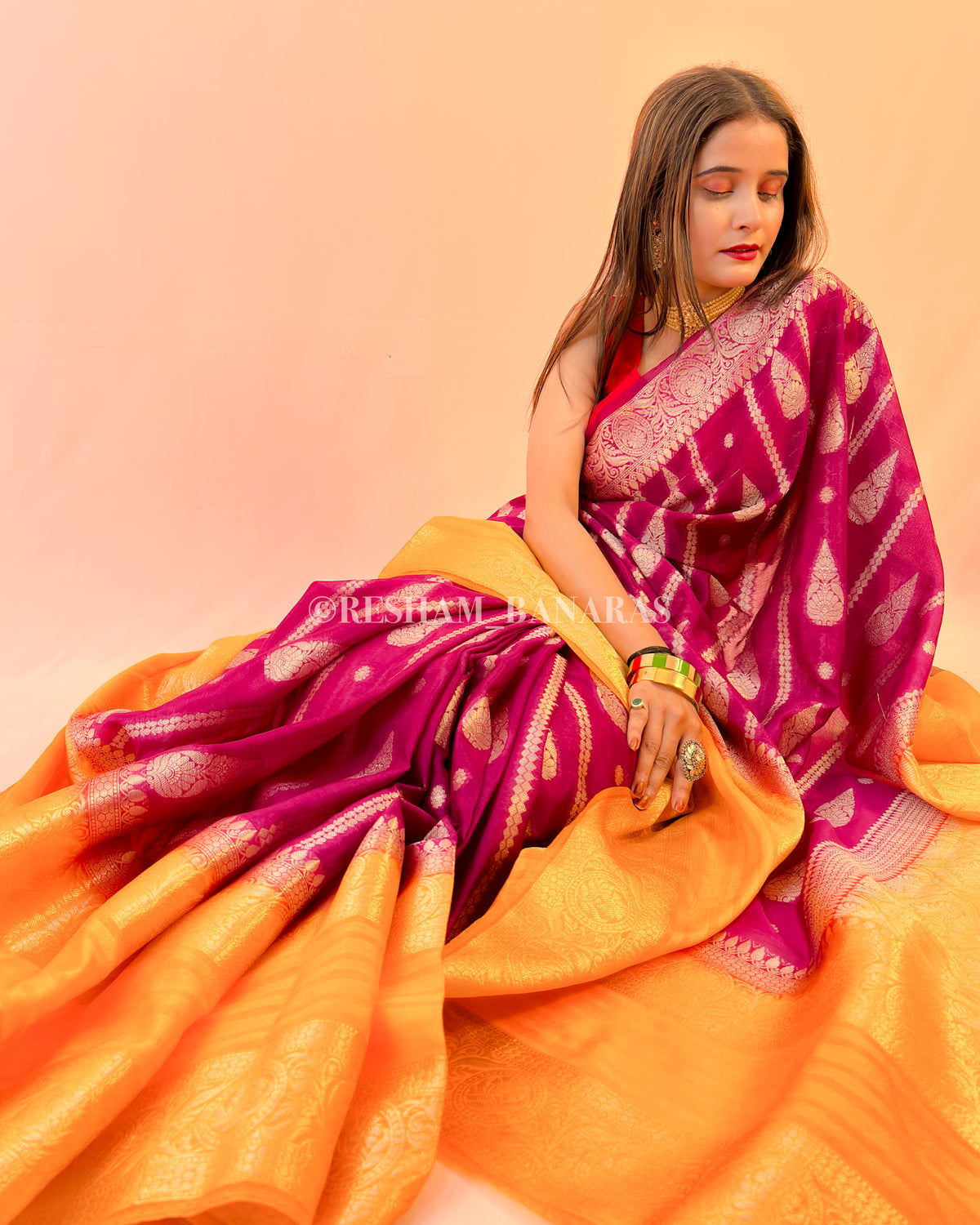 Banarasi Georgatte Warm Silk Saree