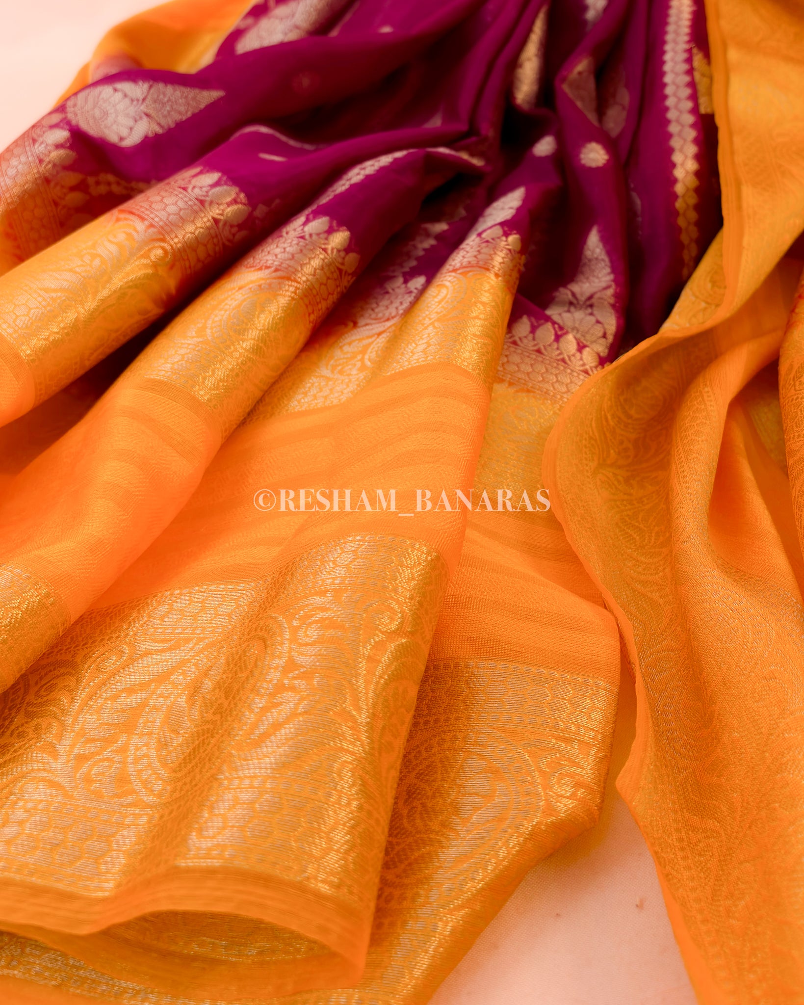 Banarasi Georgatte Warm Silk Saree