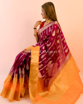 Banarasi Georgatte Warm Silk Saree