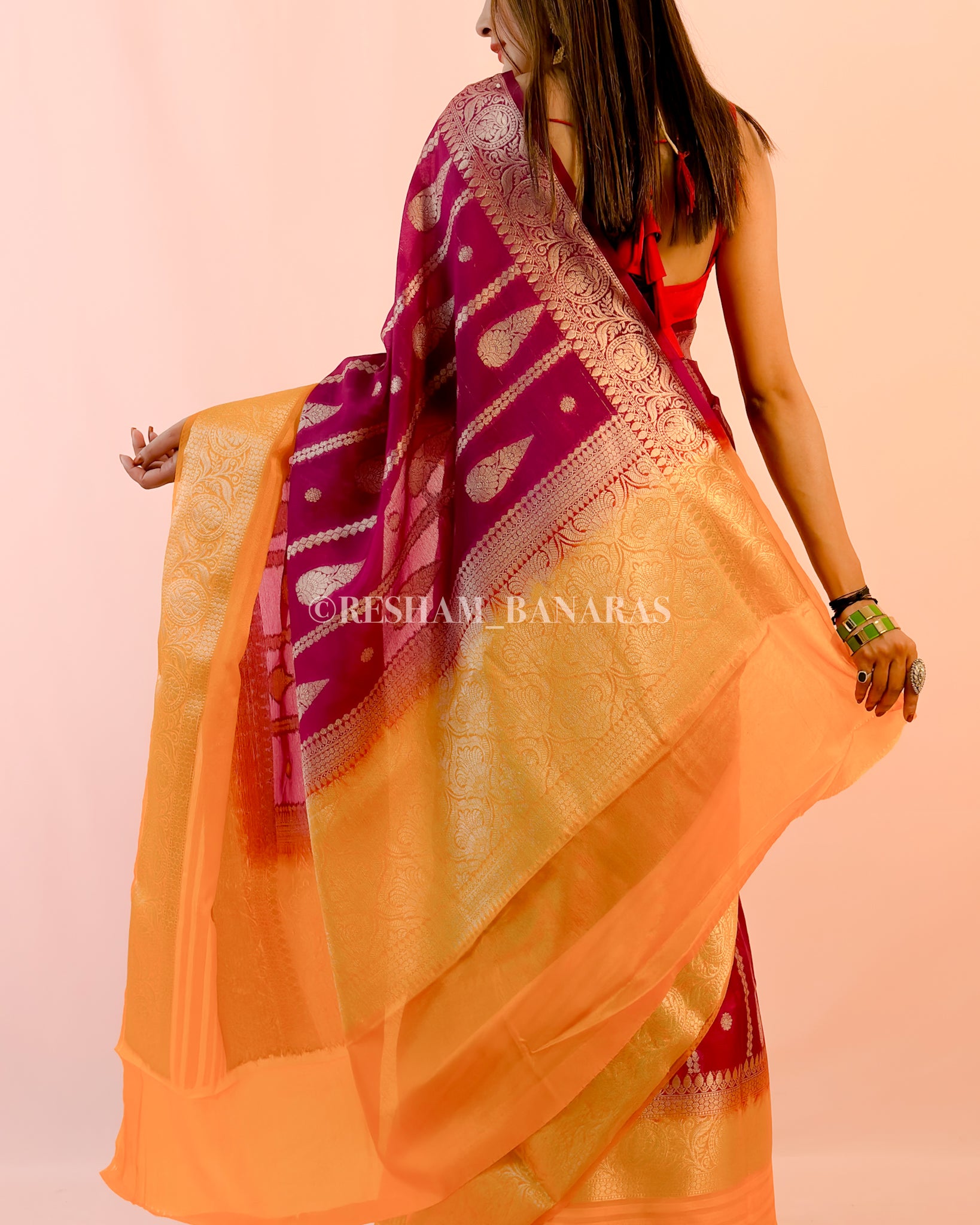 Banarasi Georgatte Warm Silk Saree